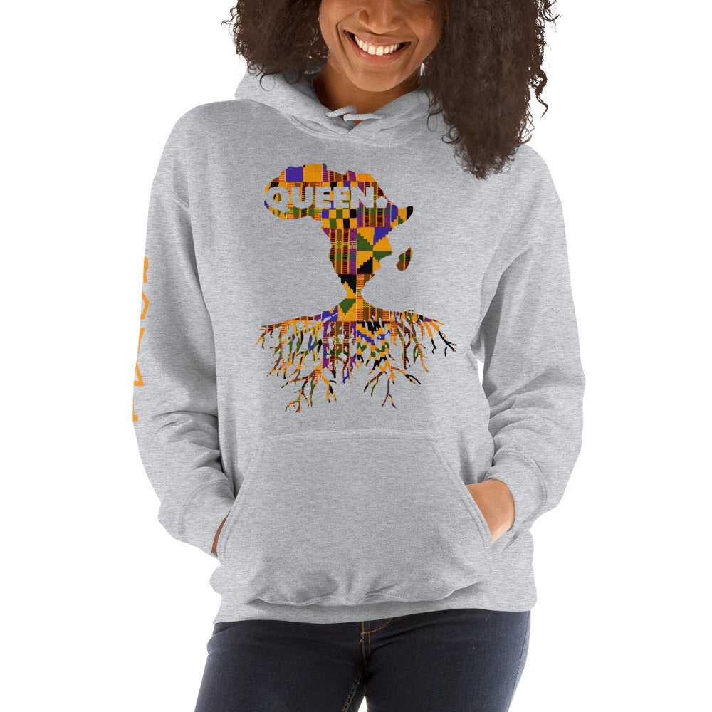 ROYAL. | Nu Afrique CRXWN and ROOTS | Queen Hoodie Kente (4 VARIETIES)