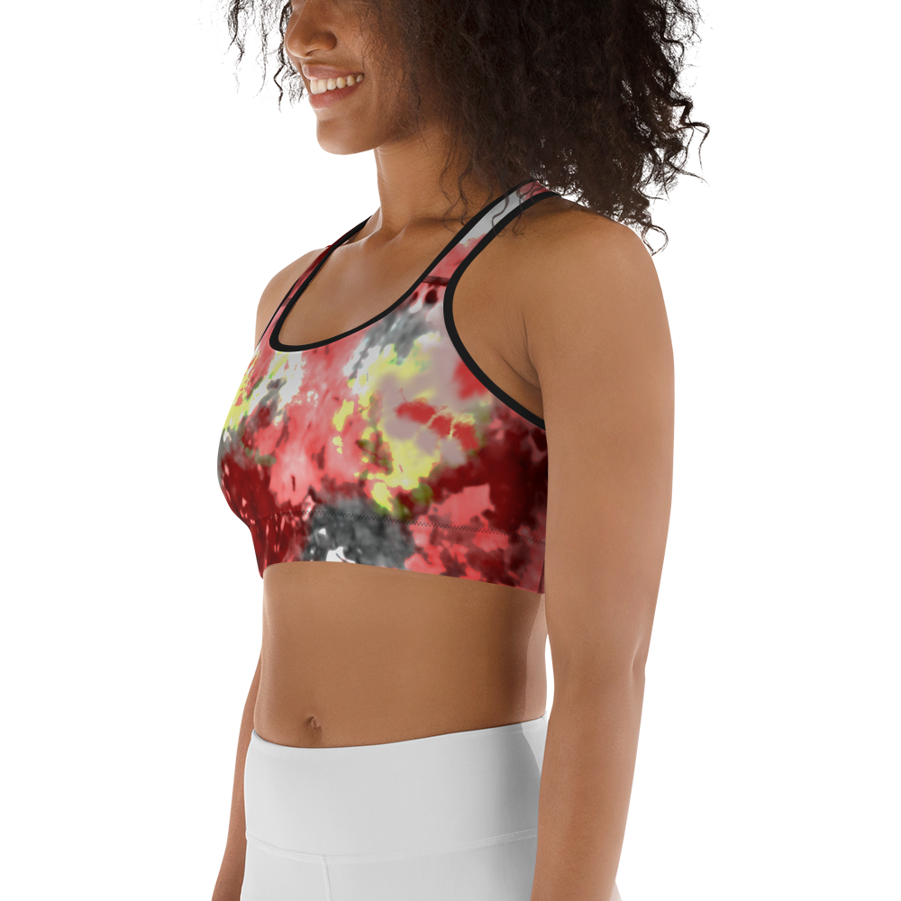 CRXWN | Drip or Dye Max Verona Guava Ice HER Collection Acid Wash Tye Dye Sports Bra