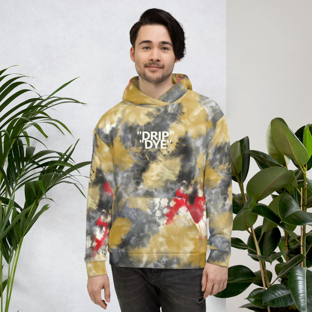 CRXWN | Drip or Dye 5 Retro Off White X Ice Dye UNISEX Hoodie