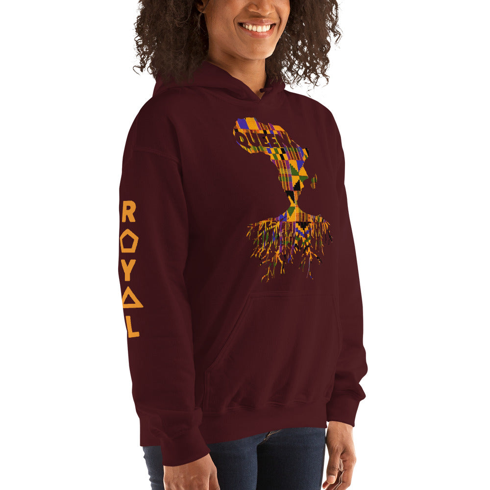 ROYAL. | Nu Afrique CRXWN and ROOTS | Queen Hoodie Kente (4 VARIETIES)