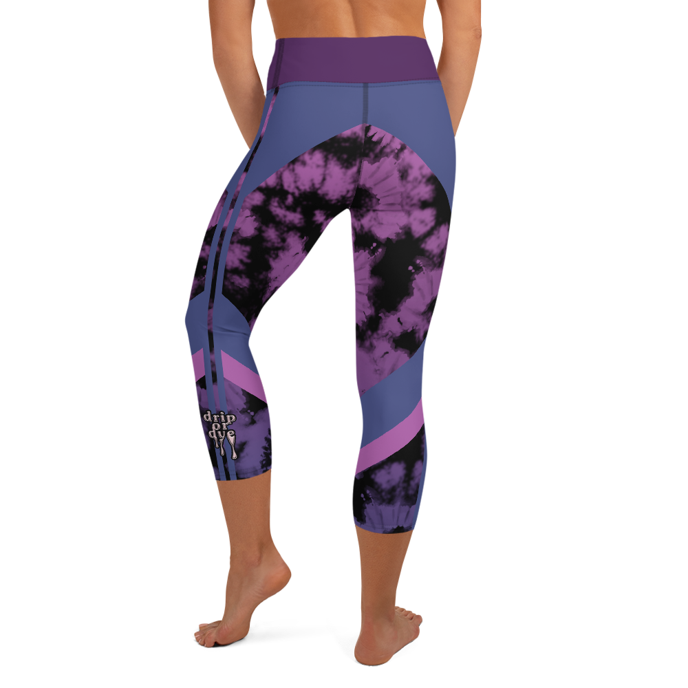 CRXWN | Drip or Dye Max 720 Bubble Pack HER Collection Acid Wash Tye Dye Yoga Capri Leggings