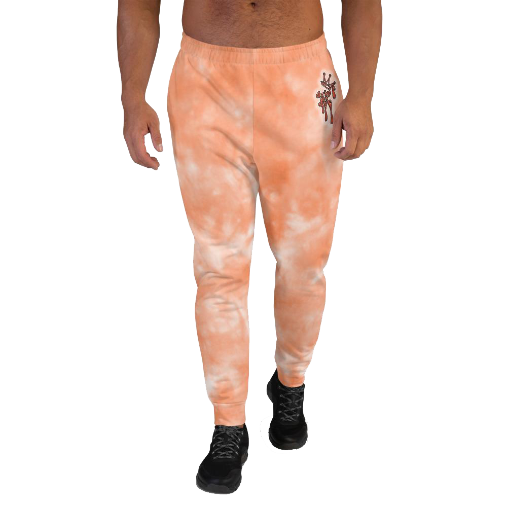 CRXWN | Drip or Dye Daybreak Vegas Gold College Orange Ice Dye UNISEX Jogger Hearts Around the World Live Love Laugh