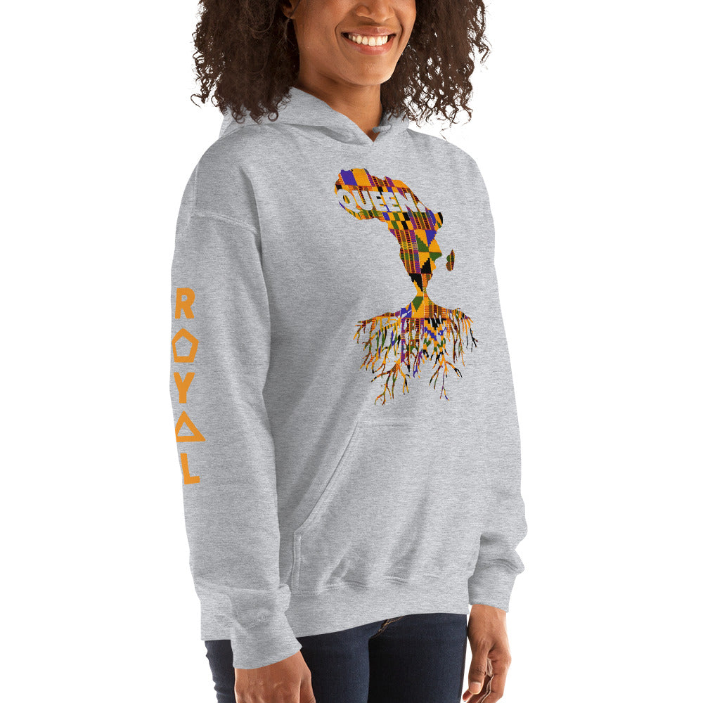 ROYAL. | Nu Afrique CRXWN and ROOTS | Queen Hoodie Kente (4 VARIETIES)