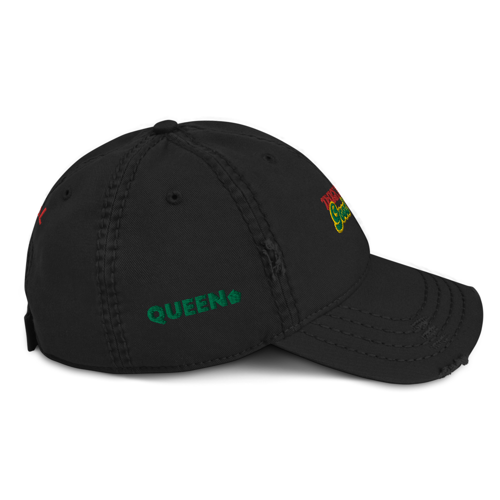 ROYAL WEAR | Empower Thick Thighs Good Vibes Trippy Super Retro Distressed Afro Tings Dad Cap