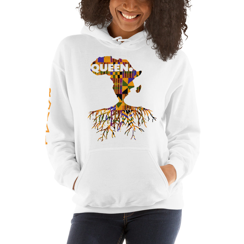 ROYAL. | Nu Afrique CRXWN and ROOTS | Queen Hoodie Kente (4 VARIETIES)