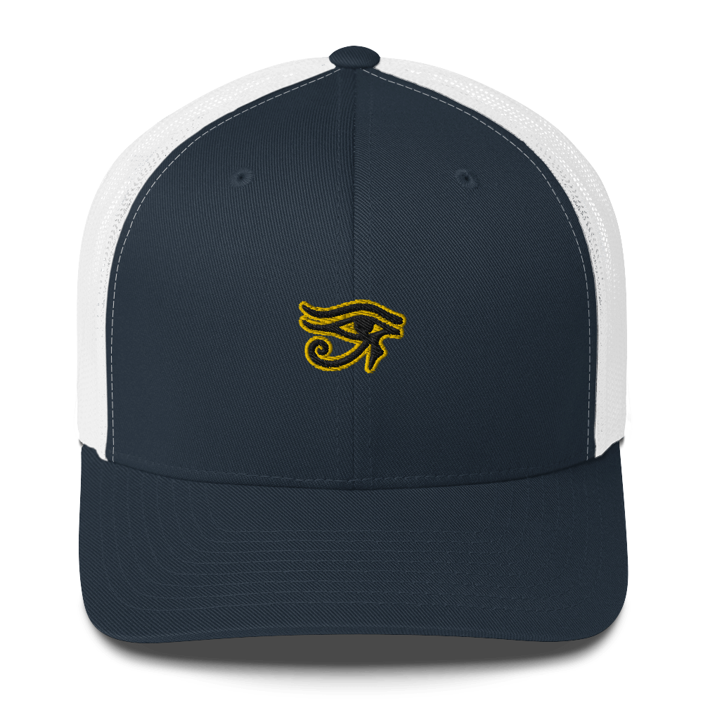 ROYAL. | Urban Resort | Conscious Culture Eye of Ra Crxwn Retro Trucker Cap HONEYCOMB 7 VARIETIES