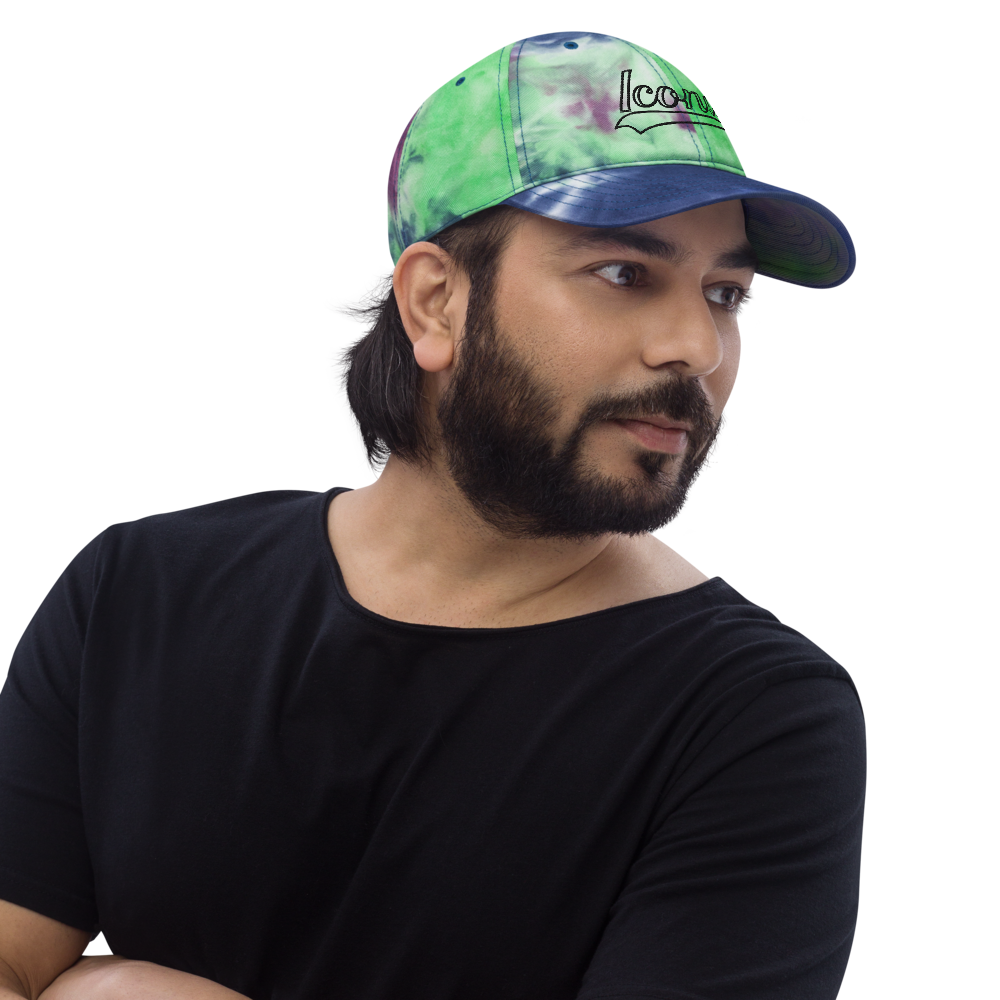 ROYAL ICONIC. | Retro Tie Dye Unisex Classic Cap Dad Hat Mom Cap Classic Embroidered Baseball Logo Purple Seafoam Passion
