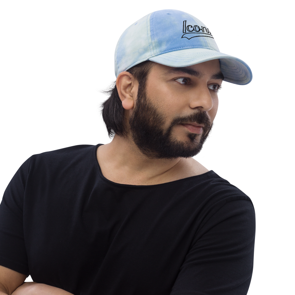 ROYAL ICONIC. | Retro Tie Dye Unisex Classic Cap Dad Hat Mom Cap Classic Embroidered Baseball Logo Sky Blue & Teal Ocean & Cotton Candy Options