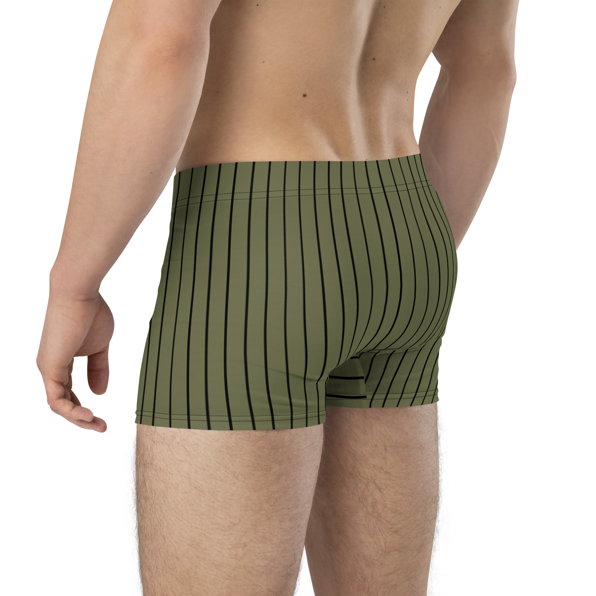 ROYAL Team Iconic. Athletix Boi Briefs Pinstripe Martini Olive and Blk