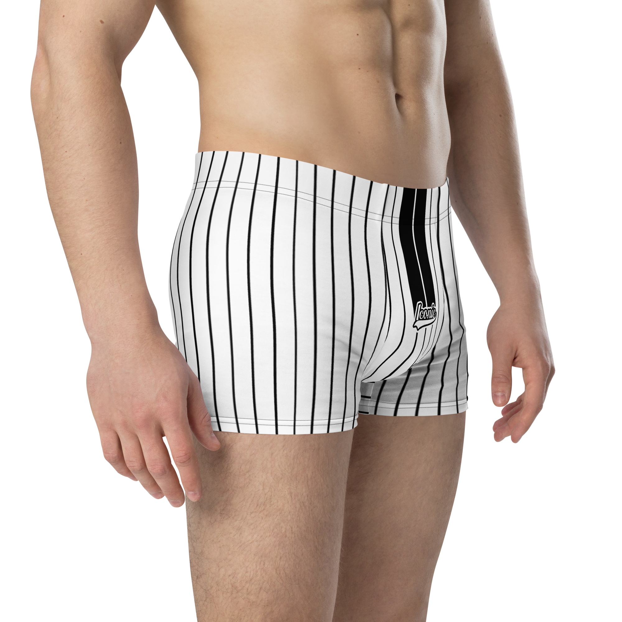 ROYAL Team Iconic. Athletix Boi Briefs Pinstripe Wh and Blk