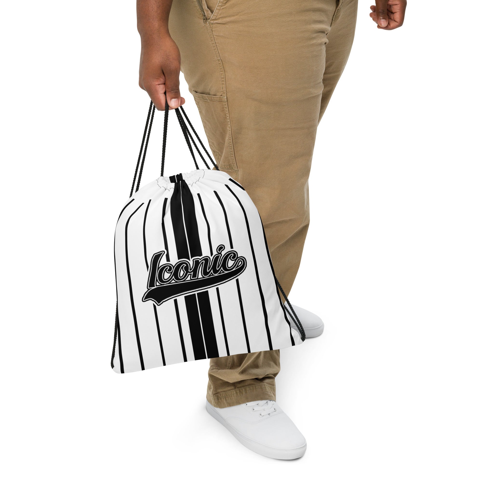 ROYAL Team Iconic. Toy Bag Pinstripe White and Blk