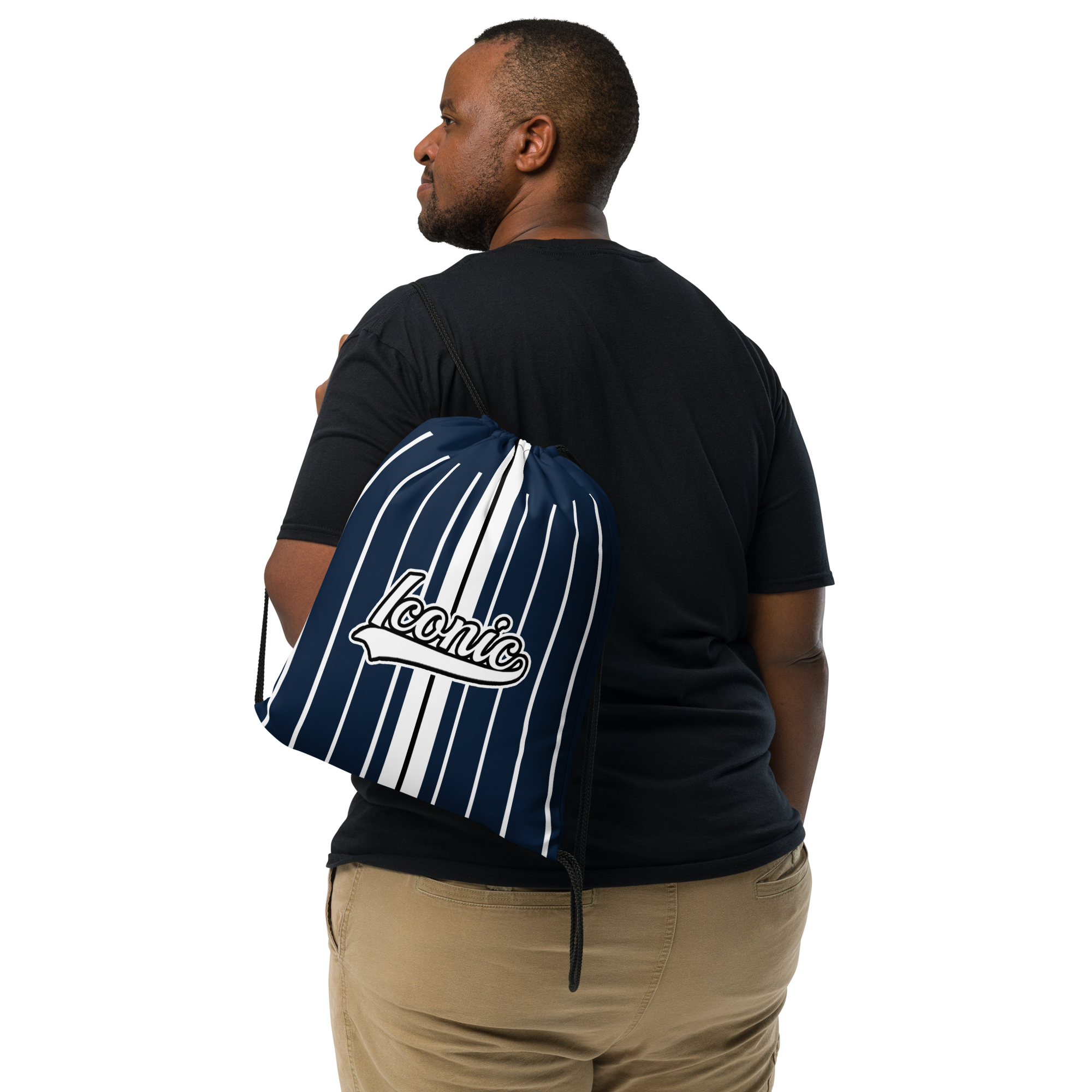 ROYAL Team Iconic. Toy Bag Pinstripe Navy and Wh