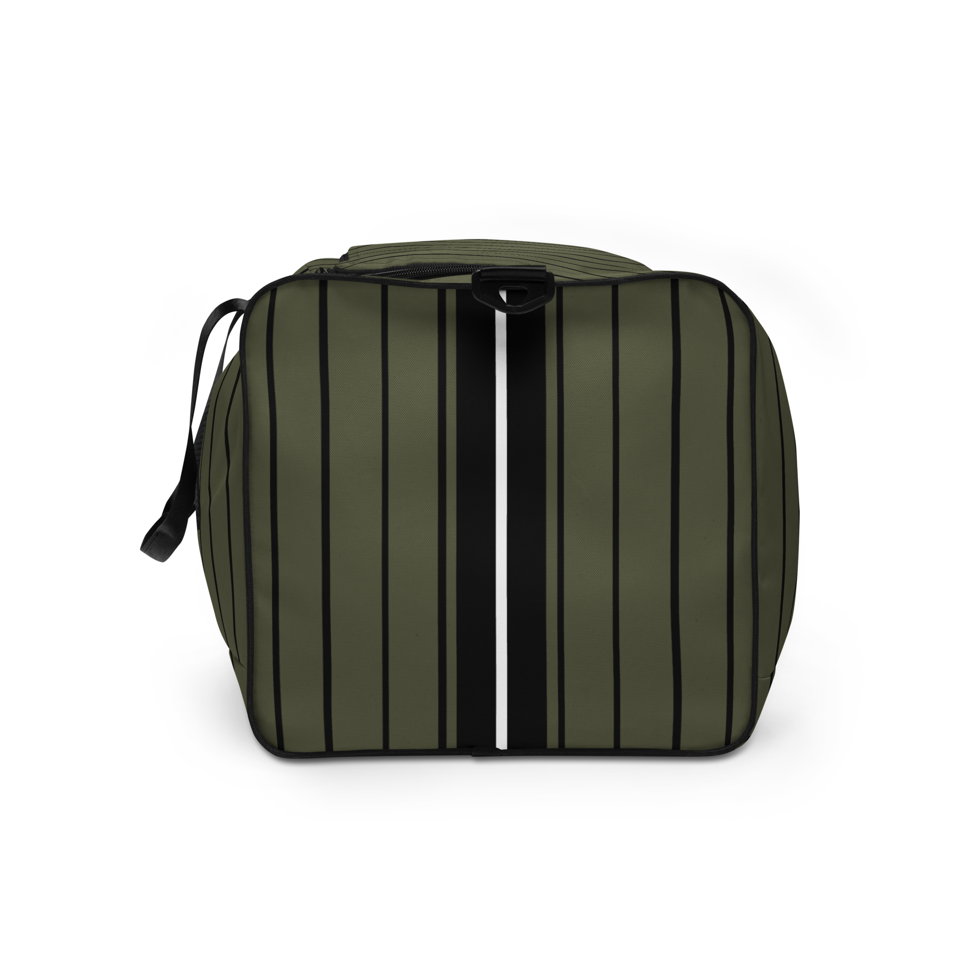 ROYAL Team Iconic. Athletix Duffle Duffel Bag Pinstripe Martini Olive and Blk