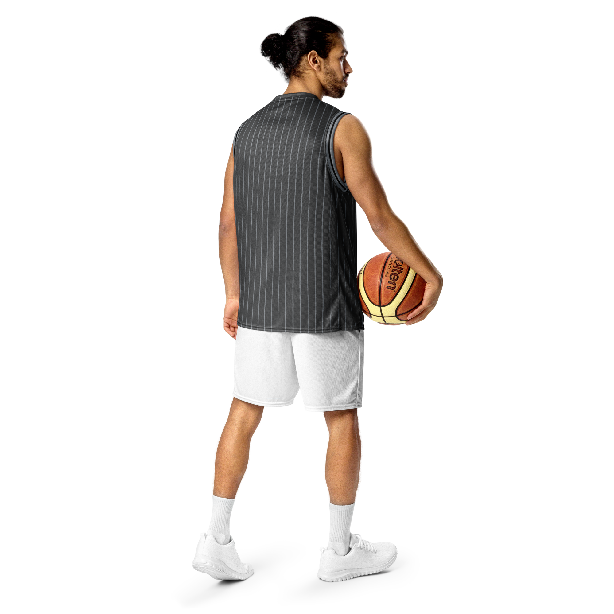 ROYAL Team Iconic. unisex basketball jersey Pinstripe 50 Shades Deep Dusk and Cool Grey