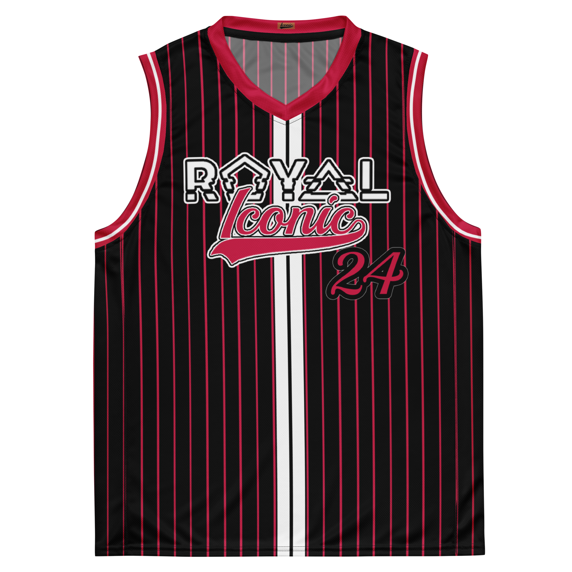 ROYAL Team Iconic. unisex basketball jersey Pinstripe
