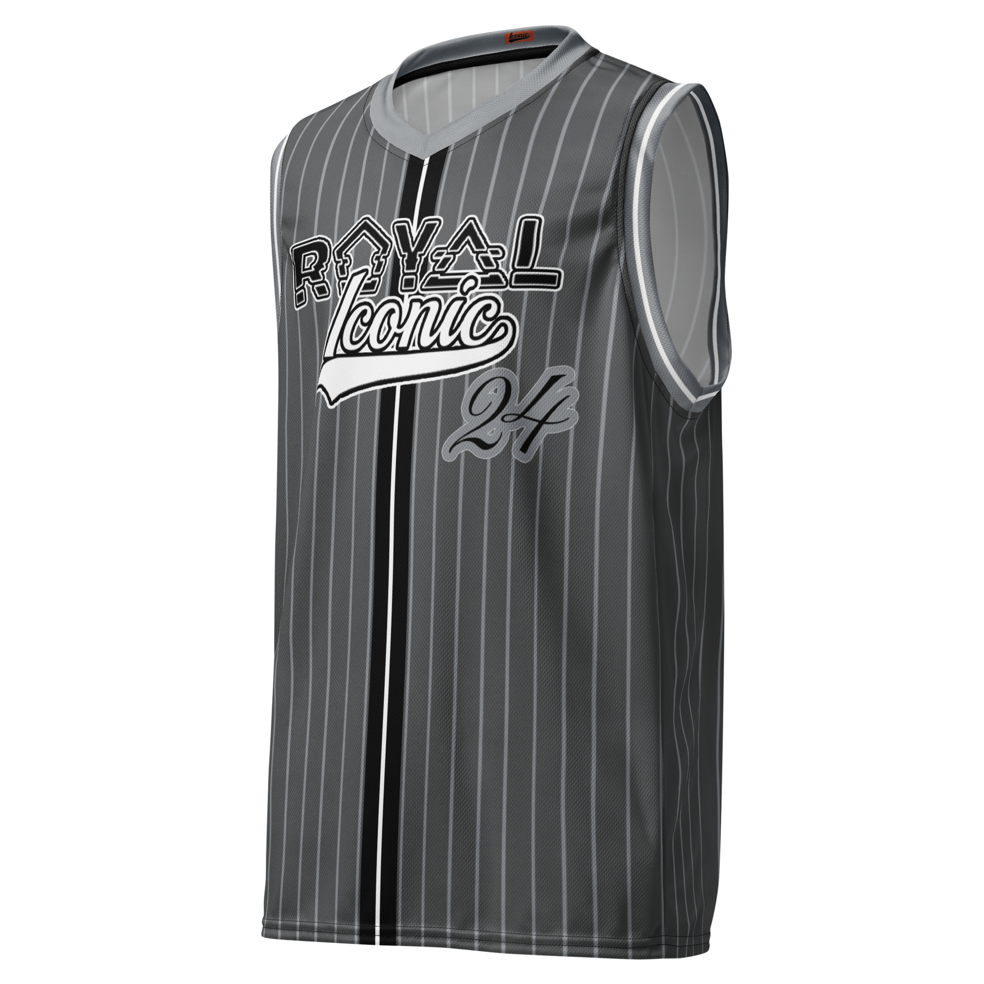 ROYAL Team Iconic. unisex basketball jersey Pinstripe ROYAL Team Iconic. unisex basketball jersey Pinstripe 50 Shades Deep Dusk and Cool Grey