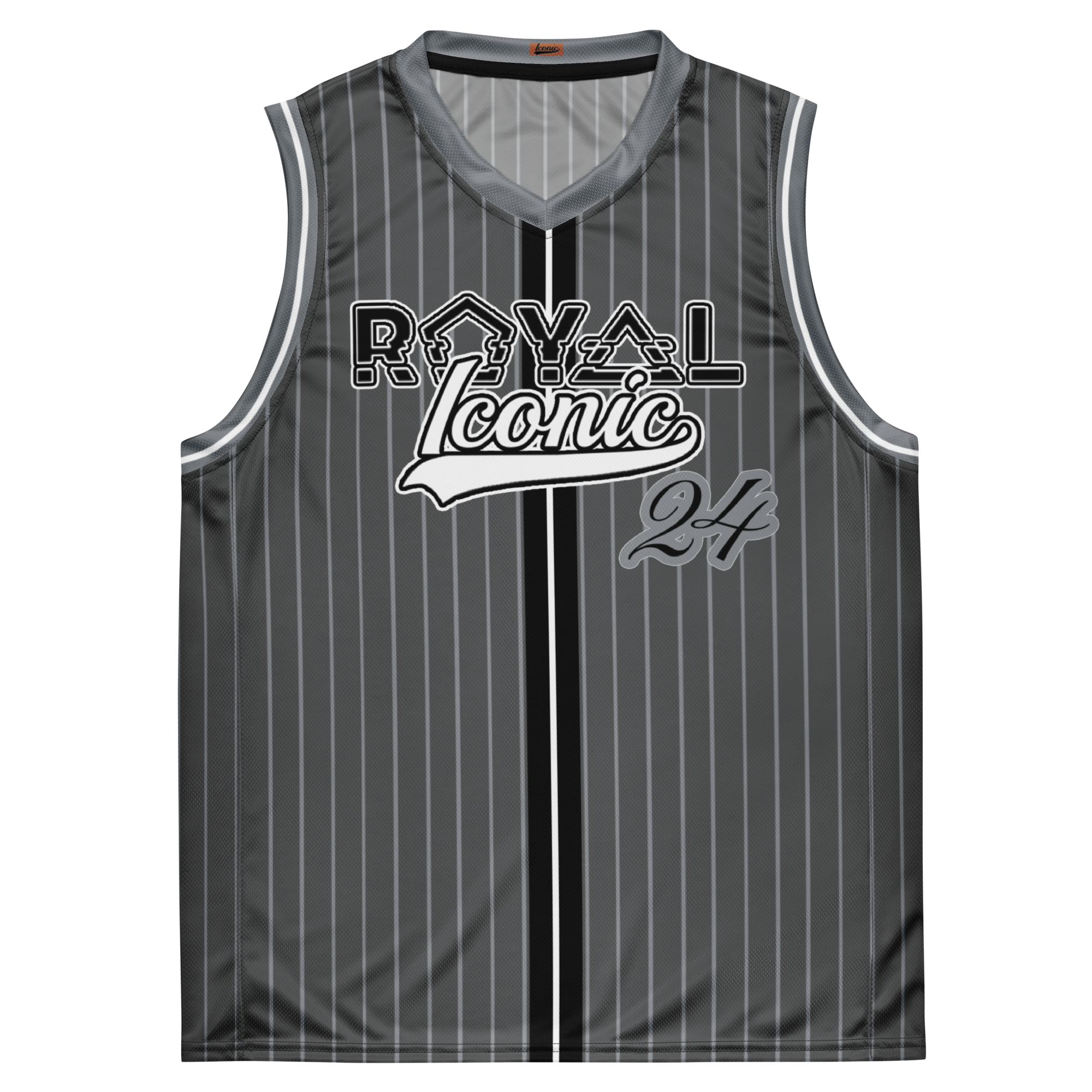 ROYAL Team Iconic. unisex basketball jersey Pinstripe ROYAL Team Iconic. unisex basketball jersey Pinstripe 50 Shades Deep Dusk and Cool Grey