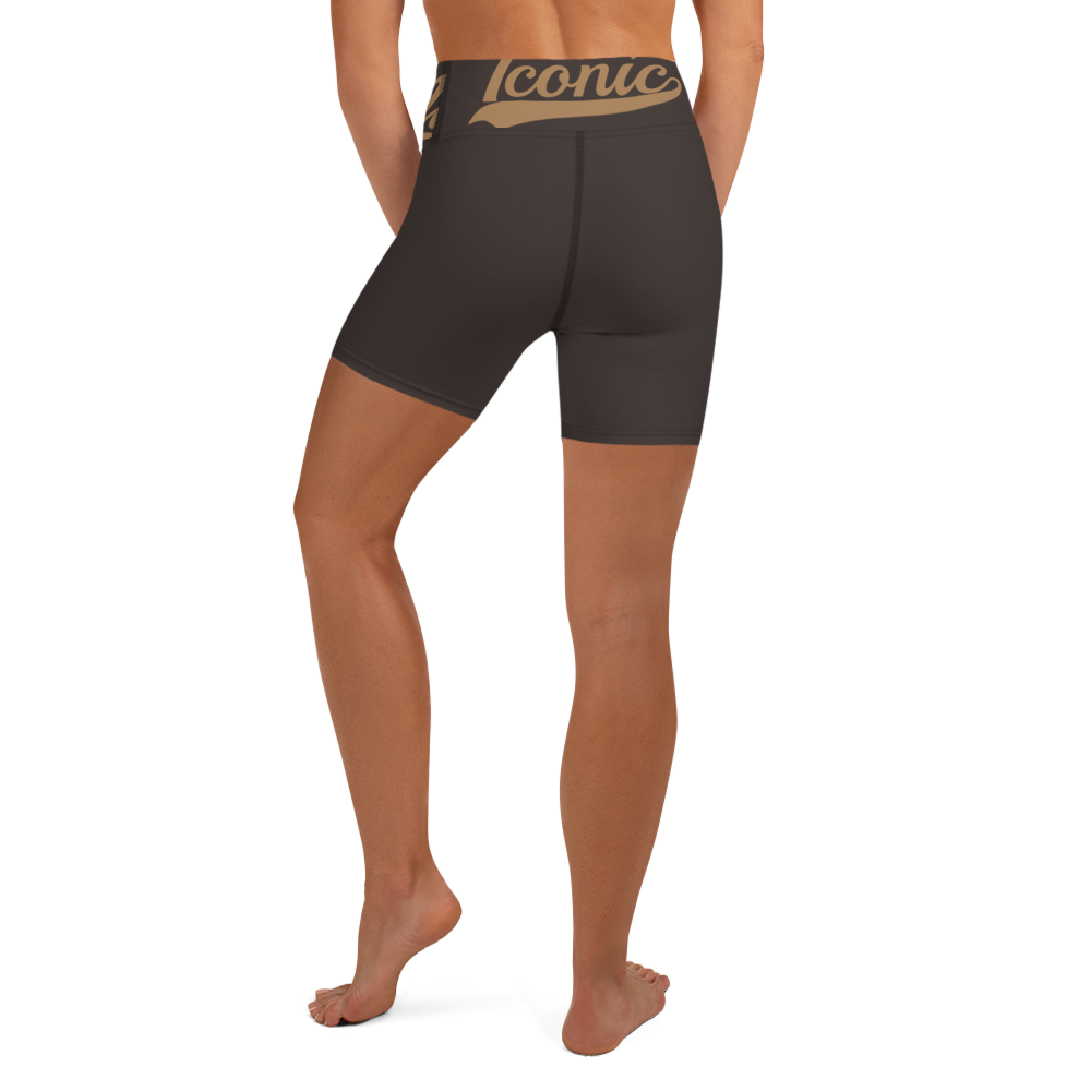 ROYAL Team Iconic. Athletix Yoga Shorts Color Story Yoga Intimate Cool Deep Brown