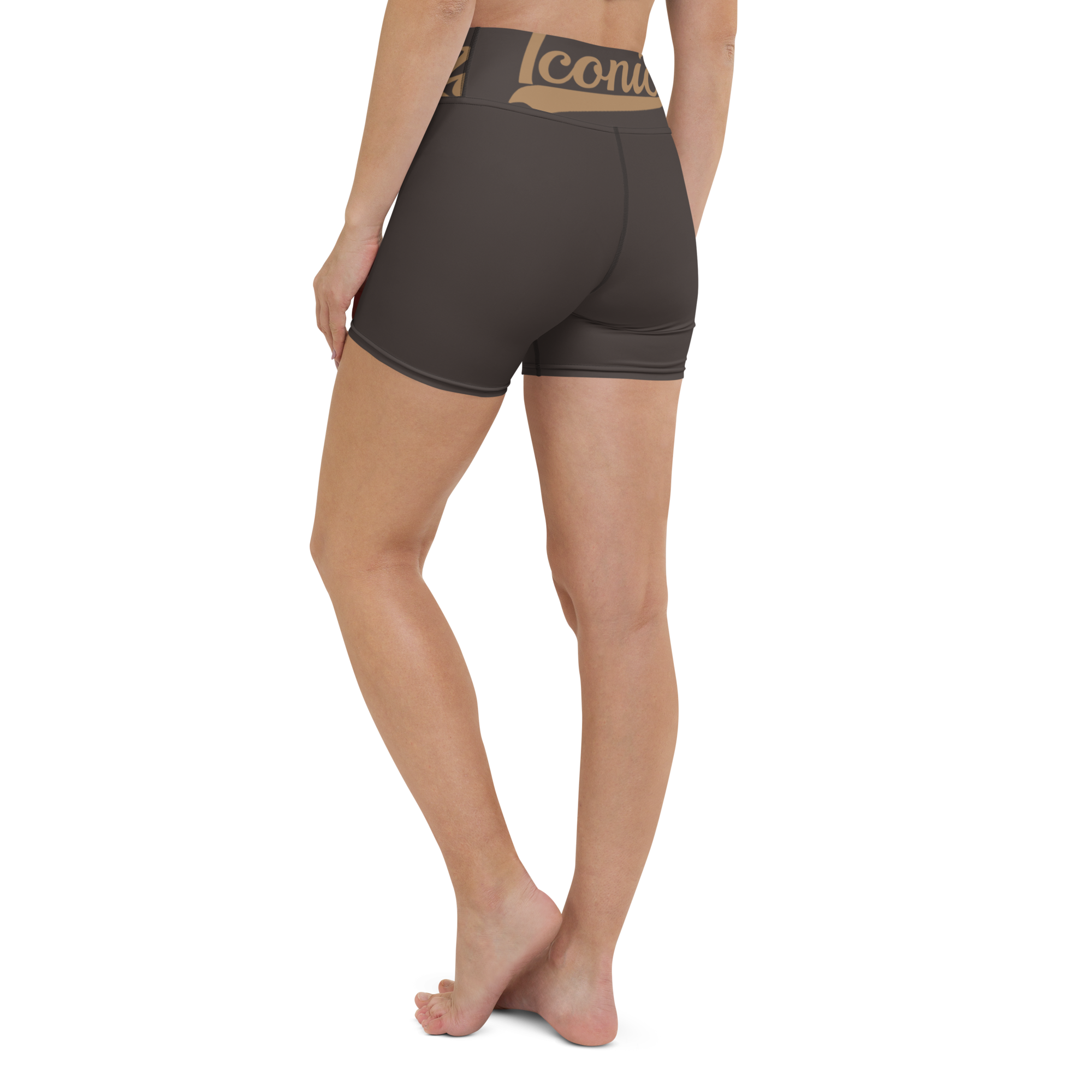 ROYAL Team Iconic. Athletix Yoga Shorts Color Story Yoga Intimate Cool Deep Brown