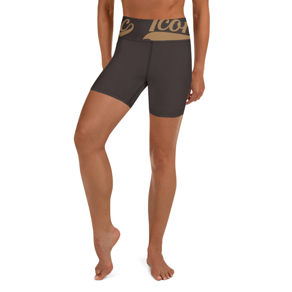 ROYAL Team Iconic. Athletix Yoga Shorts Color Story Yoga Intimate Cool Deep Brown