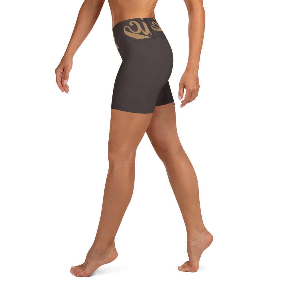 ROYAL Team Iconic. Athletix Yoga Shorts Color Story Yoga Intimate Cool Deep Brown