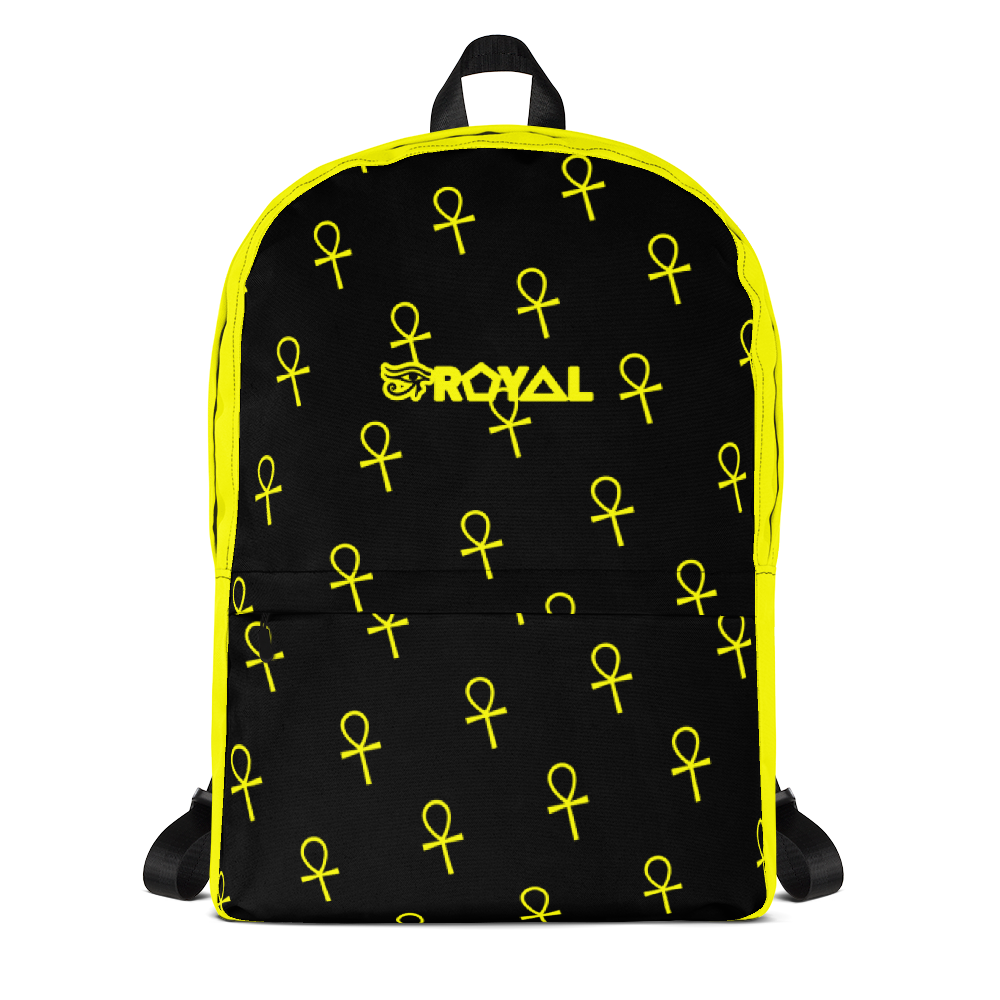 ROYAL. | Urban Resort Ra Pack Lightweight Backpack with hidden Pocket All Ankh Yellow Season Black