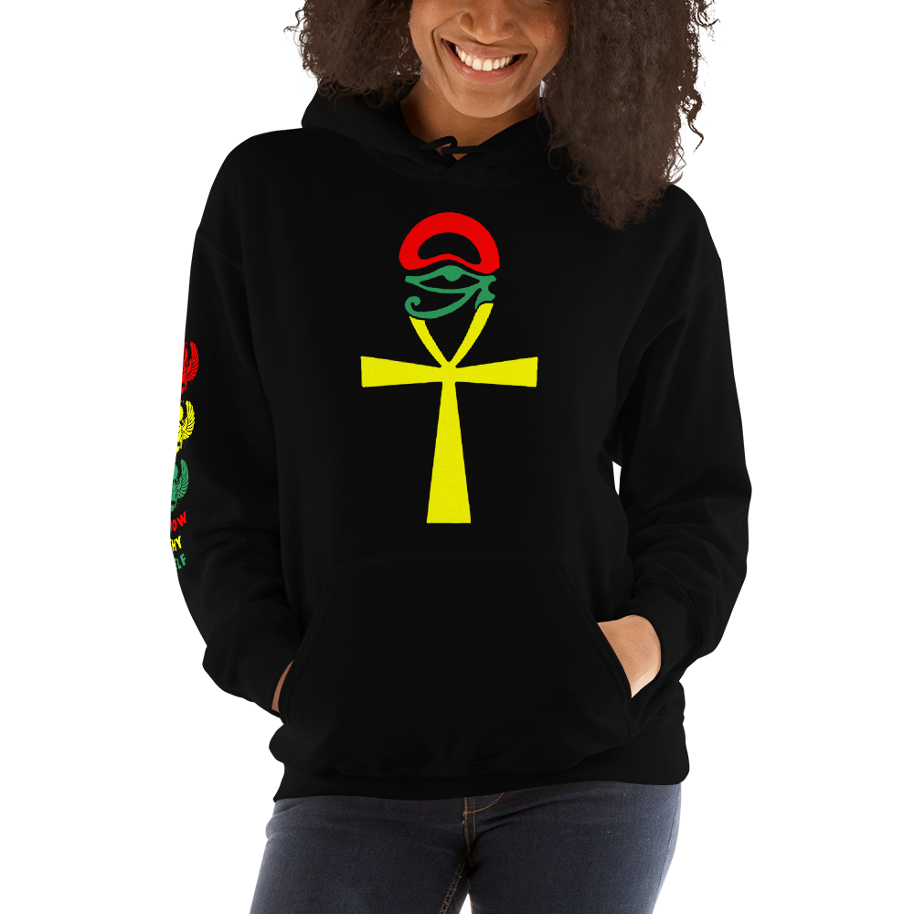 ROYAL. | Urban Resort | KNOW THYSELF ANKH & EYE Unisex Heavy Blend Hoodie & Tee Variety NU AFRIQUE