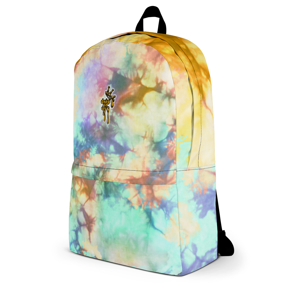 DRIP OR DYE | Cosmic Crush Ice Krackle Crystal Color Cloud Teal Autumn Tie Dye Lite Backpack