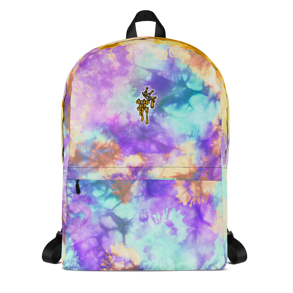 DRIP OR DYE | Cosmic Crush Ice Krackle Crystal Color Cloud Tie Dye Teal Purple Lite Backpack