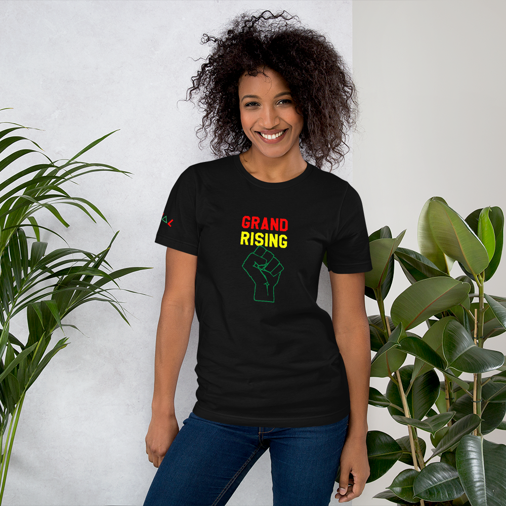 ROYAL. | STATEMENT unisex gRAf it tee Grand Rising Afro Fist (2 Colors)