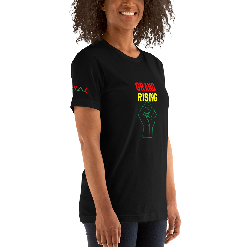 ROYAL. | STATEMENT unisex gRAf it tee Grand Rising Afro Fist (2 Colors)