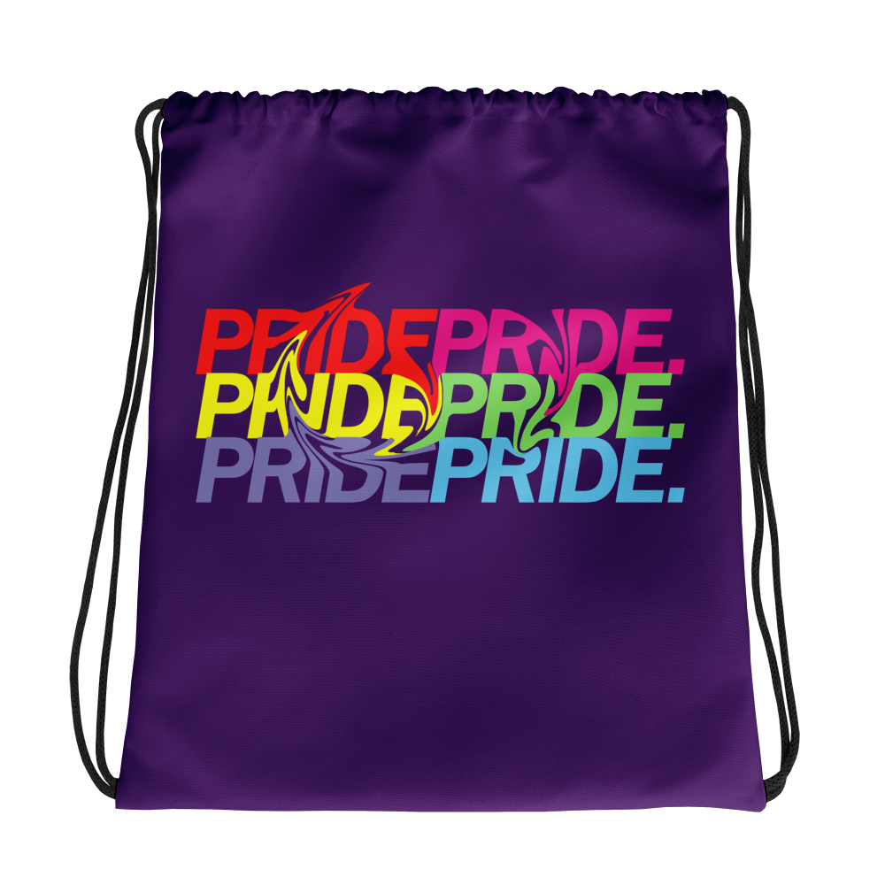 PRIDE Rainbow LOVE WINS Lgbtqia Drawstring Bag