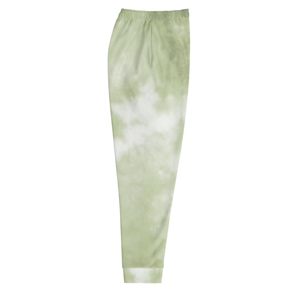 CRXWN | Drip or Dye Moss Green Ice Dye UNISEX Joggers Hearts Around the World Live Love Laugh