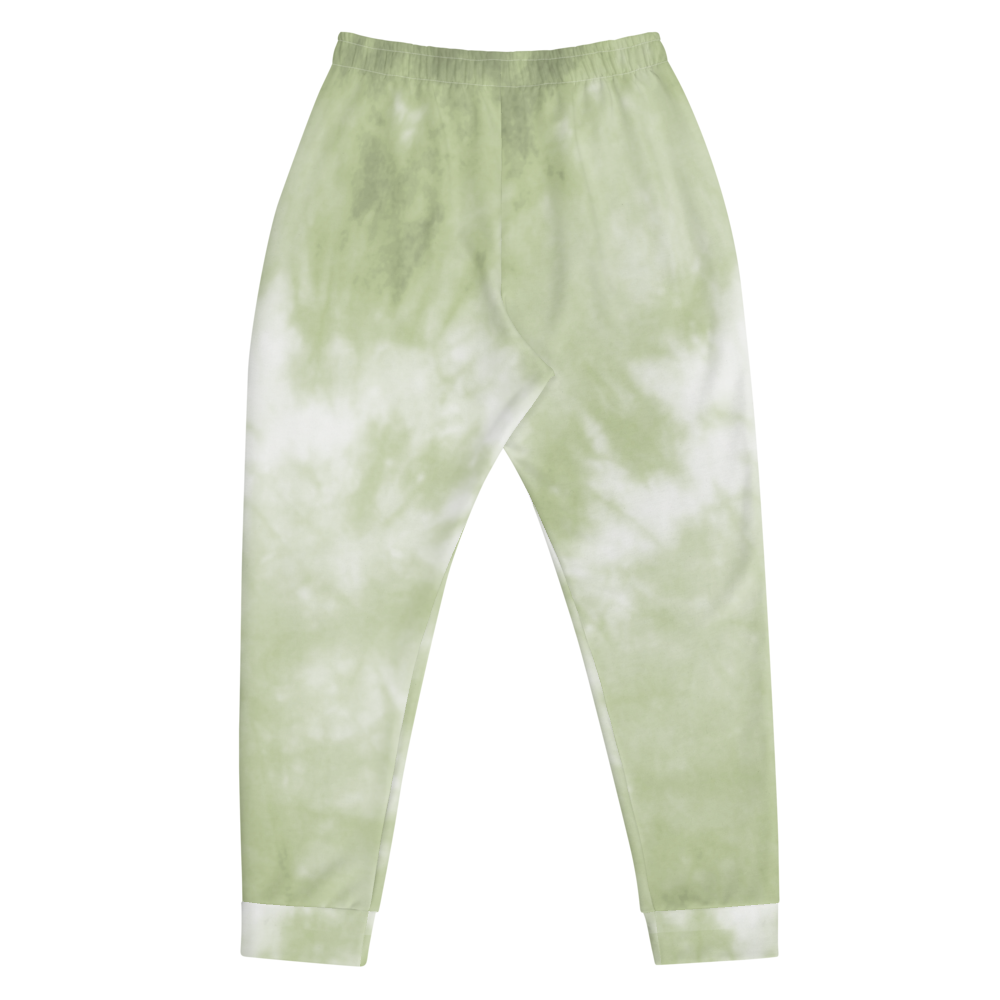 CRXWN | Drip or Dye Moss Green Ice Dye UNISEX Joggers Hearts Around the World Live Love Laugh