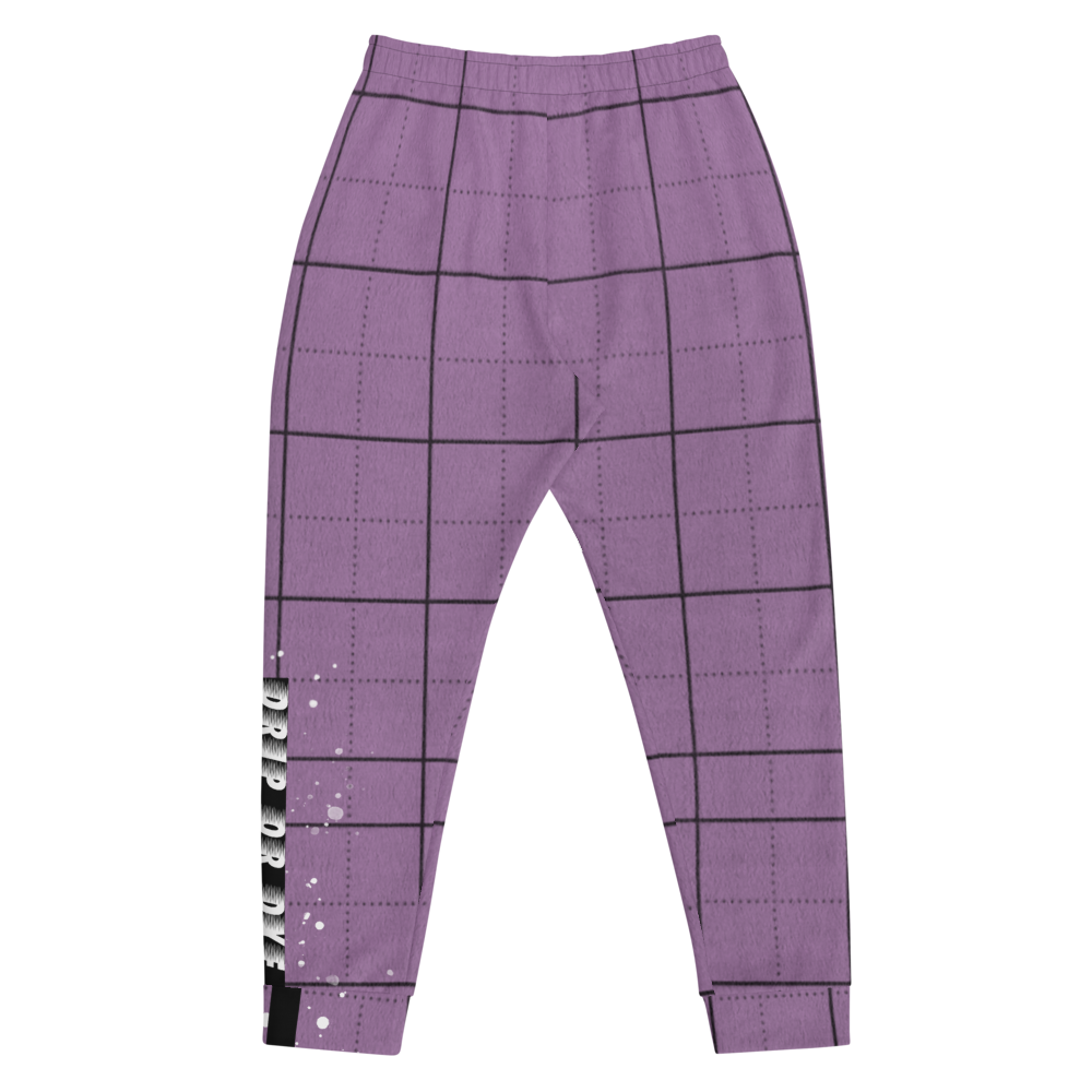 CRXWN | Drip or Dye | Plaid Season 1 Unisex Jogger Sweatpant Violet Purple