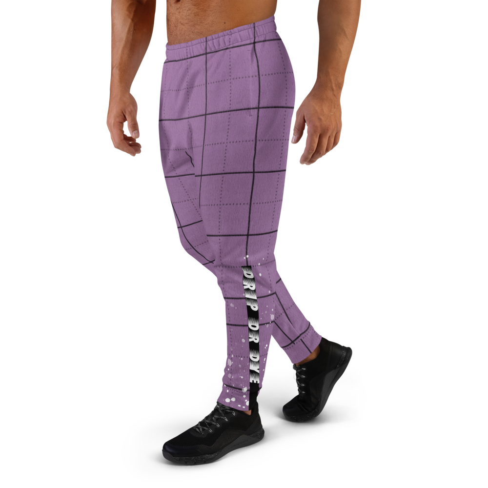 CRXWN | Drip or Dye | Plaid Season 1 Unisex Jogger Sweatpant Violet Purple