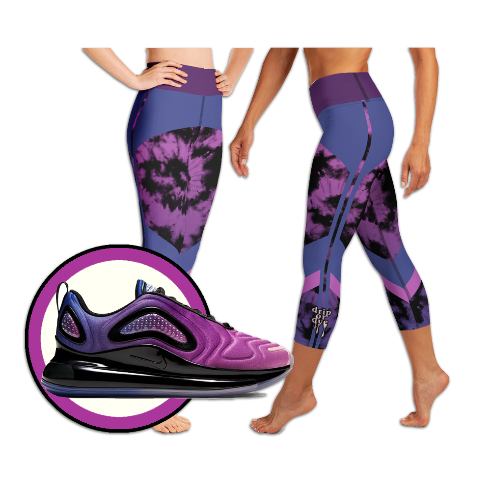 CRXWN | Drip or Dye Max 720 Bubble Pack HER Collection Acid Wash Tye Dye Yoga Capri Leggings