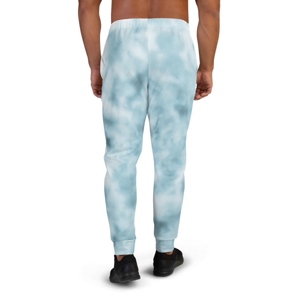 CRXWN | Drip or Dye Ice Blue Sky Linen Ice Dye UNISEX Jogger Hearts Around the World Live Love Laugh