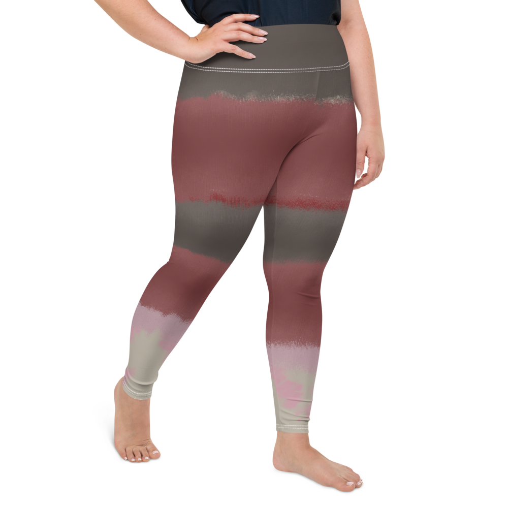 CRXWN | Drip Or Dye Max 90 dqm bacon Acid Wash Ice Dye Plus Size Yoga Leggings