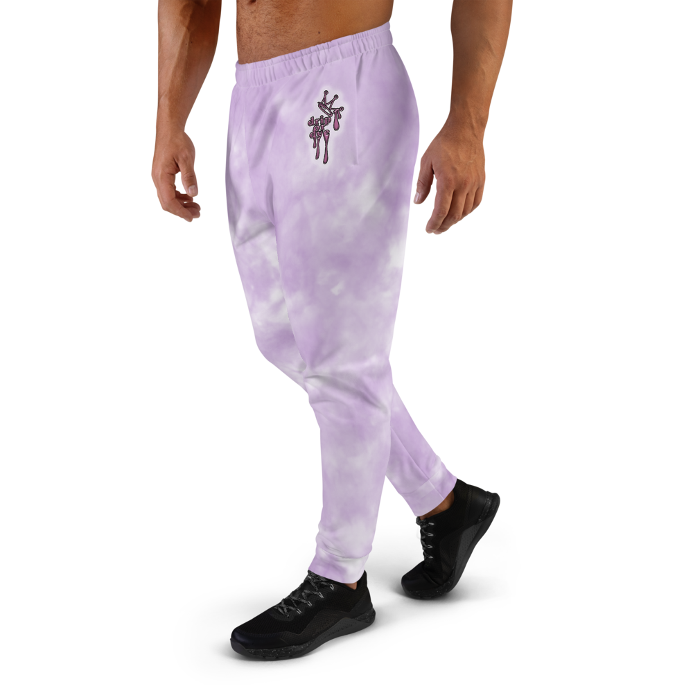 CRXWN | Drip or Dye Violet Photon Dust Ice Dye UNISEX Jogger Hearts Around the World Live Love Laugh