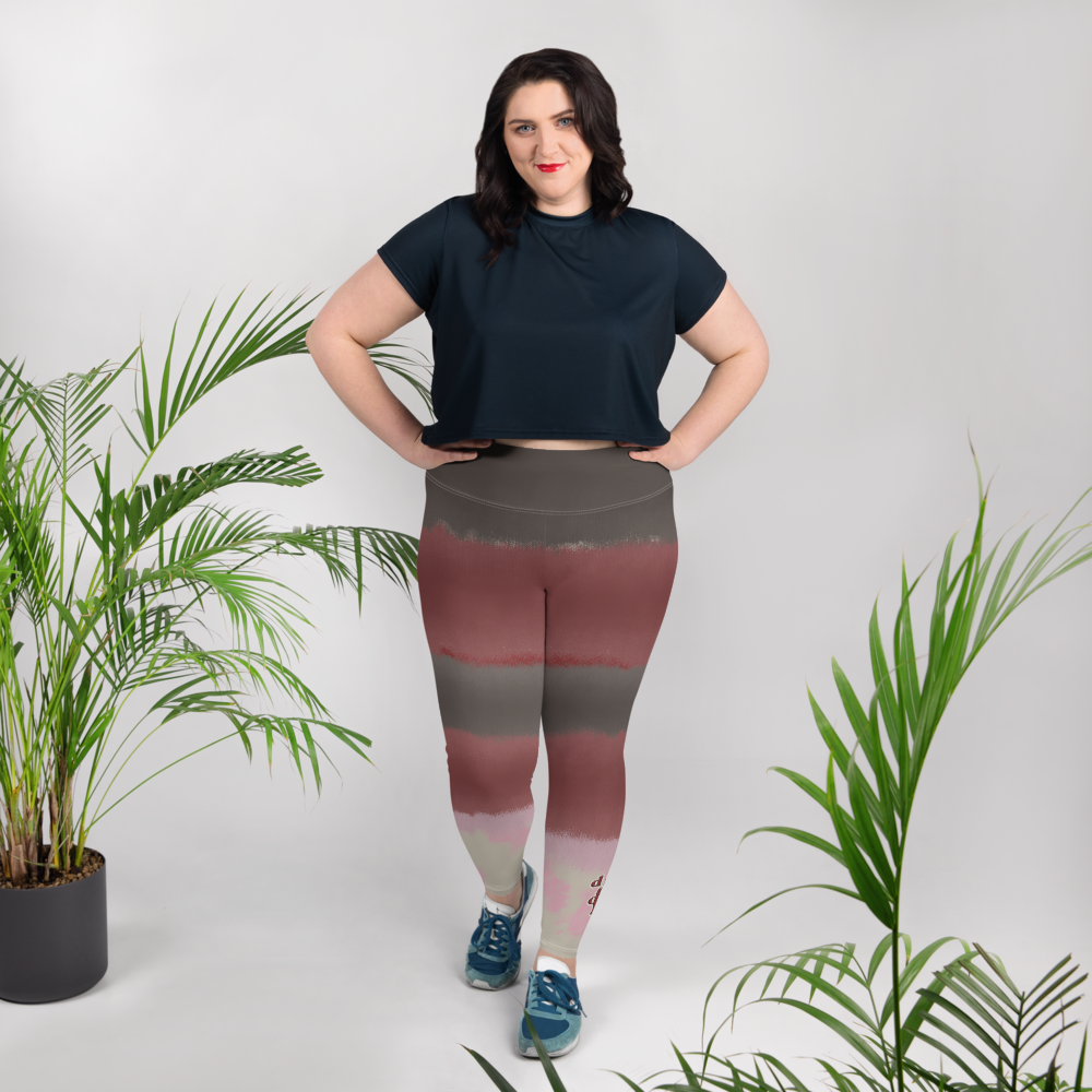 CRXWN | Drip Or Dye Max 90 dqm bacon Acid Wash Ice Dye Plus Size Yoga Leggings