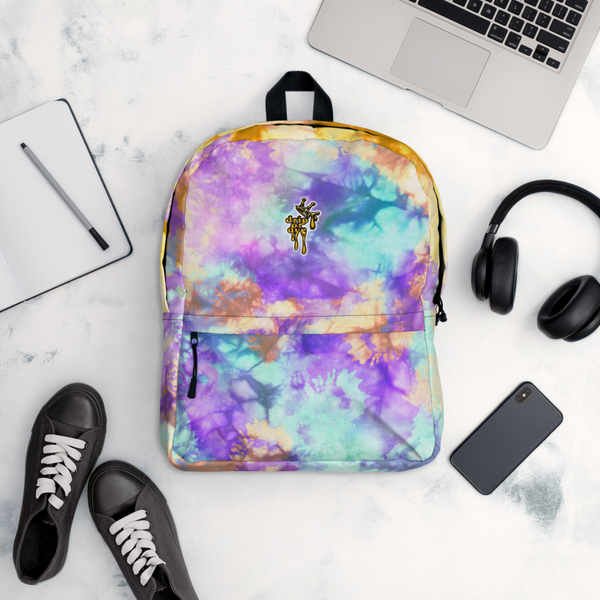 DRIP OR DYE | Cosmic Crush Ice Krackle Crystal Color Cloud Tie Dye Teal Purple Lite Backpack