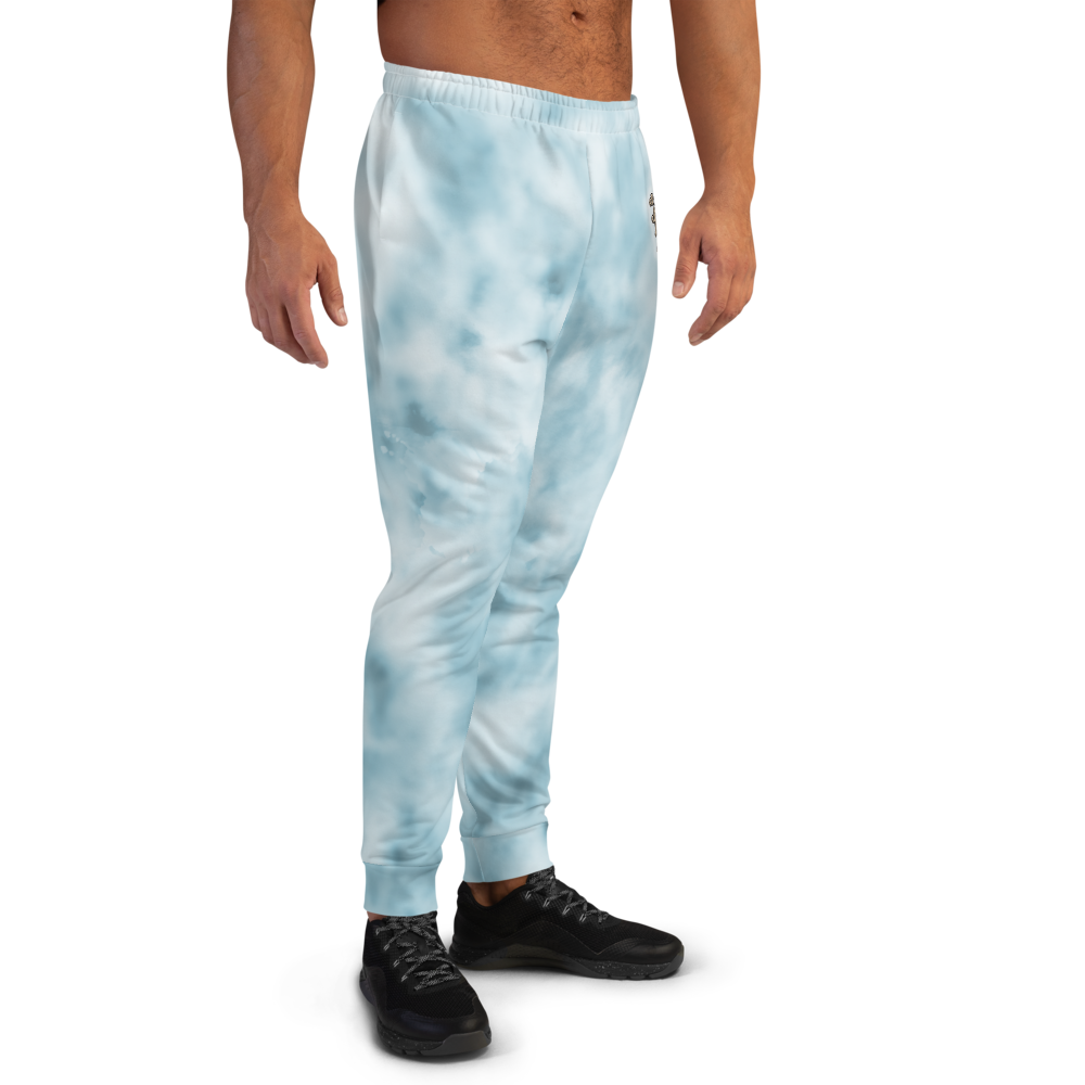 CRXWN | Drip or Dye Ice Blue Sky Linen Ice Dye UNISEX Jogger Hearts Around the World Live Love Laugh
