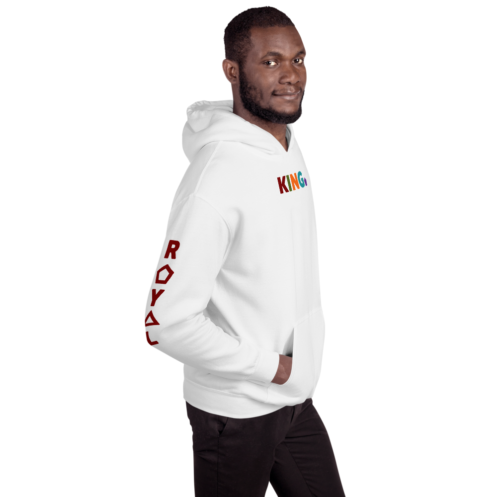 .R.O.Y.A.L. KING HOODIE STATEMENT WH