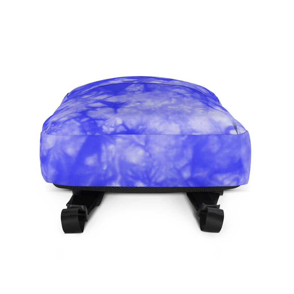 DRIP OR DYE | Cosmic Blue Crush Ice Krackle Crystal Royal Blue Color Cloud Tie Dye Lite Backpack