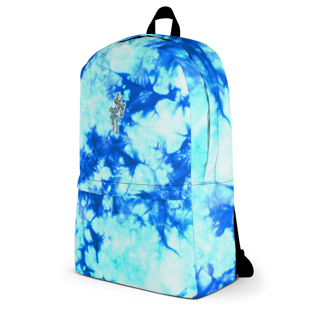 DRIP OR DYE | Cosmic Crush Ice Krackle Crystal Color Cloud Teal Water Tie Dye Lite Backpack