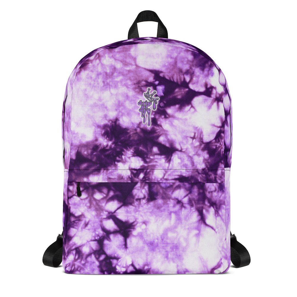 DRIP OR DYE | Cosmic Crush Ice Krackle Crystal Color Cloud Tie Dye Indigo Ink Lite Backpack