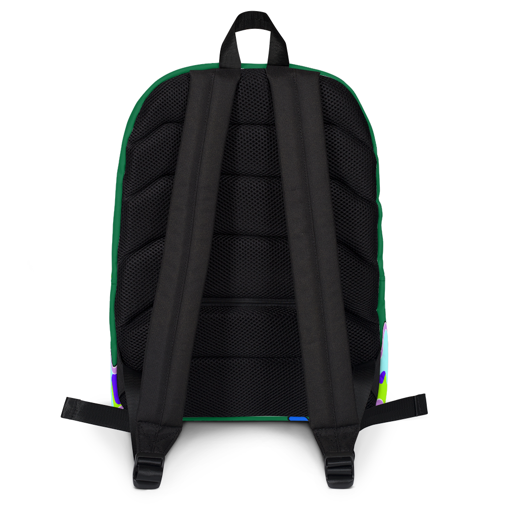 DRIP OR DYE | Checker Drip Backpack Pine Forest Green