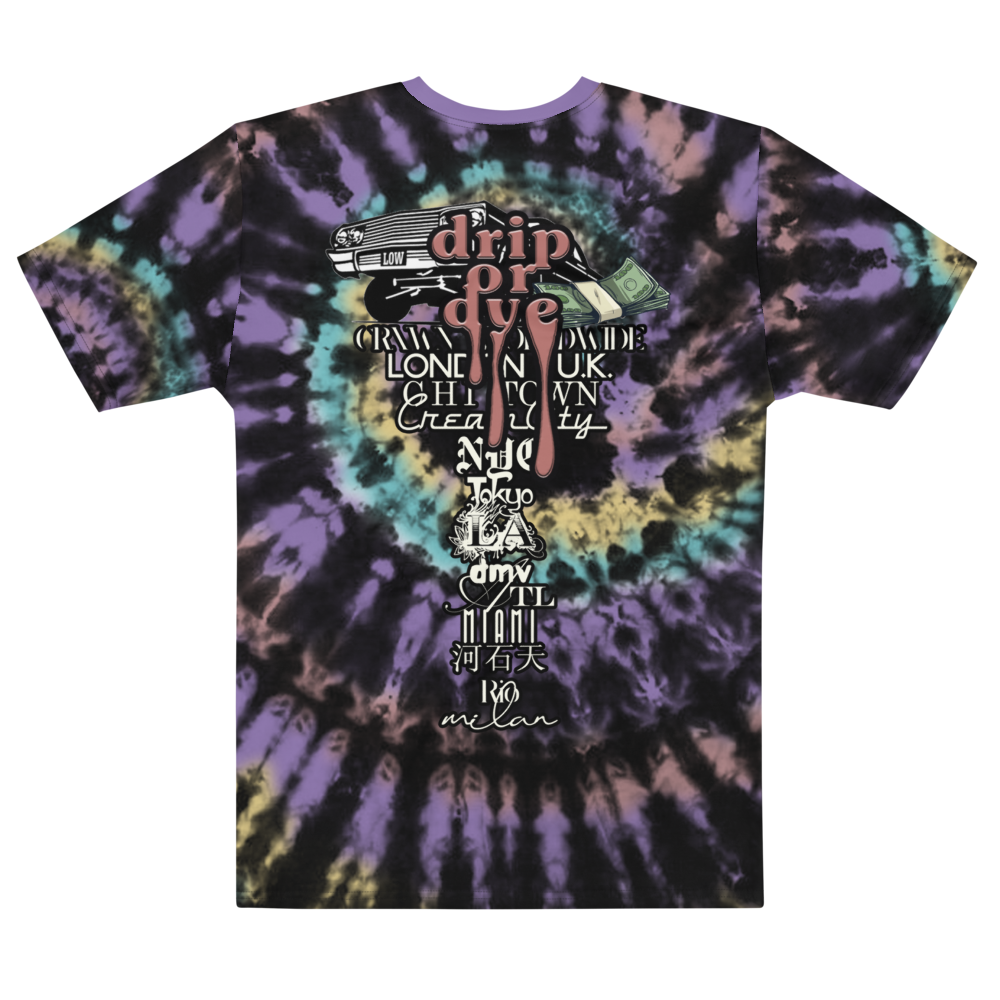 CRXWN | Drip or Dye Custom Tie Dye Crew Neck Jersey Tee Have a Drip Day