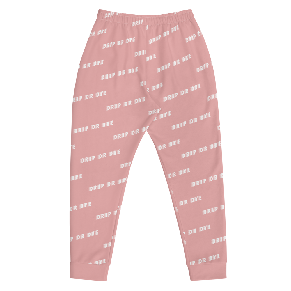 CRXWN | Drip or Dye | Racer Season 1 Unisex Jogger Racing Stripes Sweatpant Zoom Matte Pink Bunny